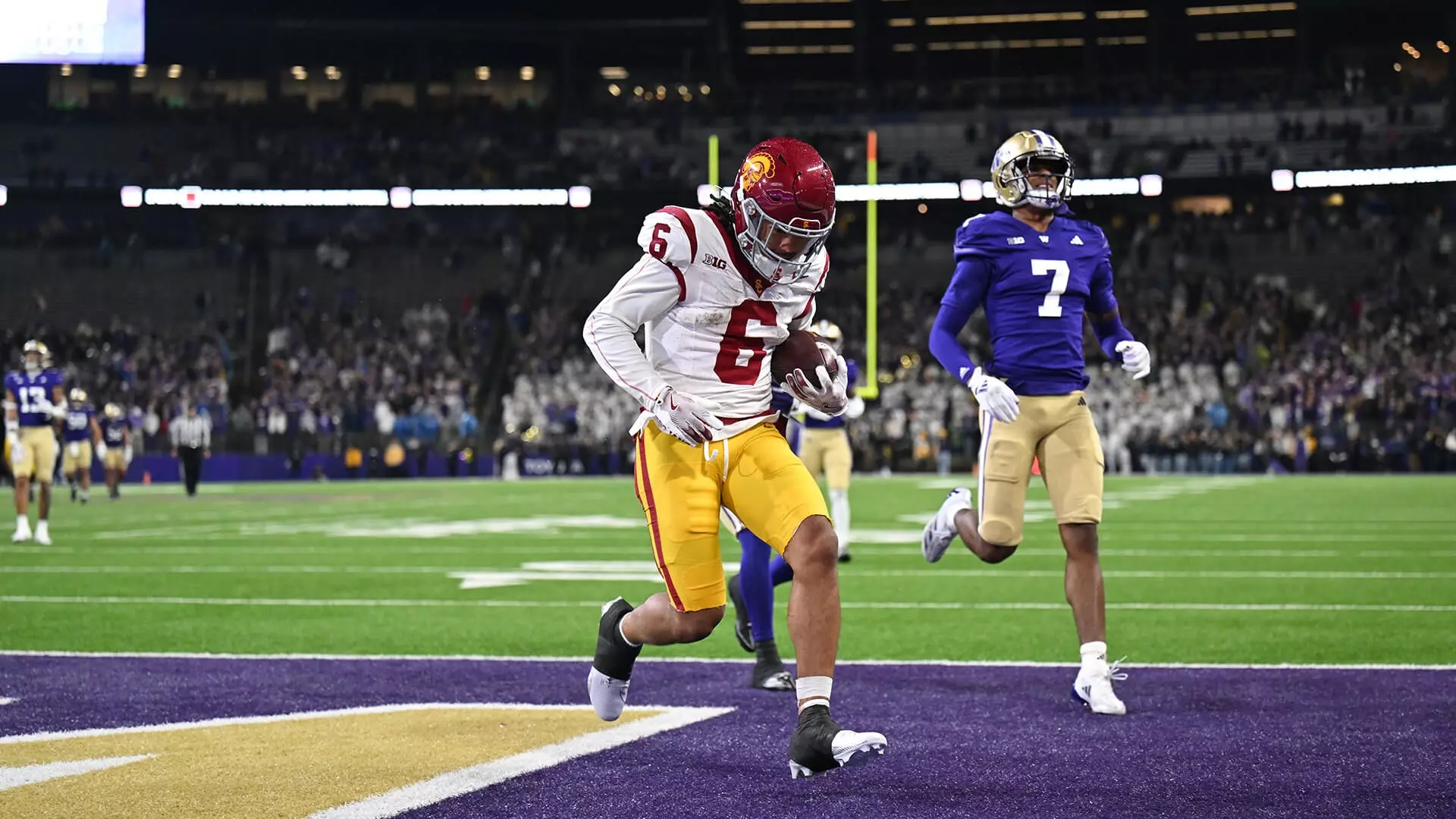 Usc Trojans Football Vs Washington Huskies Football Match Player Stats